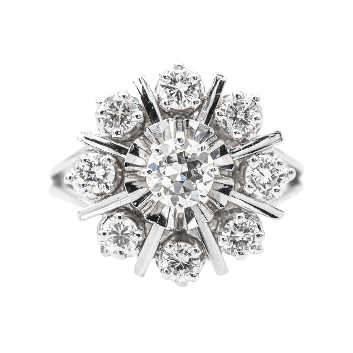 Ring Daisy White gold Diamond