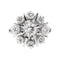 Bague 55.5 Bague Marguerite Or blanc Diamant 58 Facettes 3447716CN