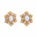 Boucles d'oreilles Boucles d'oreilles Vintage Opale Diamant Années 60 Or Jaune 58 Facettes G13388