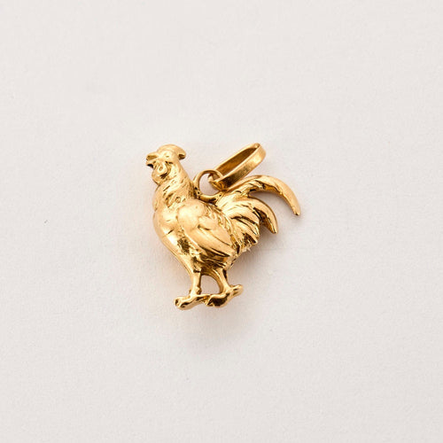 Pendentif Pendentif coq or jaune 58 Facettes COL2872