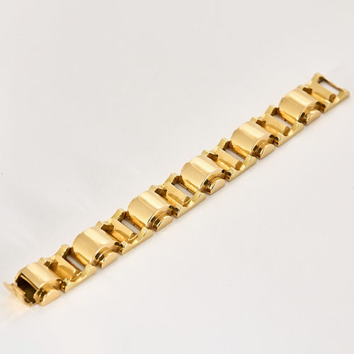 Bracelet Bracelet Tank en or jaune 58 Facettes BIA1089
