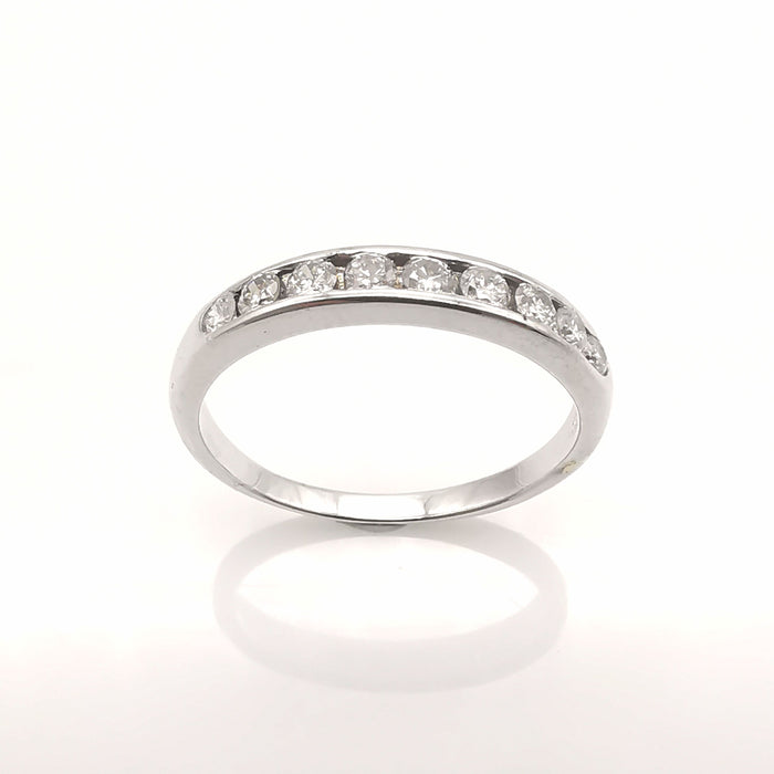 White gold diamond ring