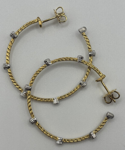 Boucles d'oreilles Créoles BUCCELLATI "Ondine" 58 Facettes