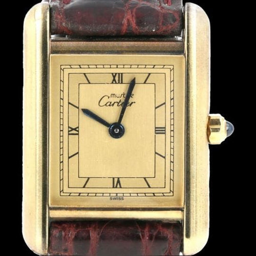 Montre Cartier Montre Tank Vermeil 58 Facettes MT44890