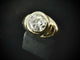 Bague 53.5 Bague Jonc en or jaune sertie d'un diamant de 0,85 carat (VS-E/F) 58 Facettes