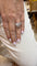 Bague 51 Bague cocktail en or blanc et diamants 58 Facettes