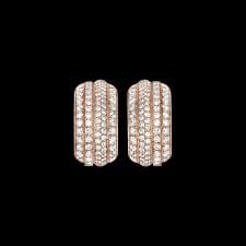 Boucles d'oreilles PIAGET - Boucles d'oreilles Possession or rose diamants 58 Facettes