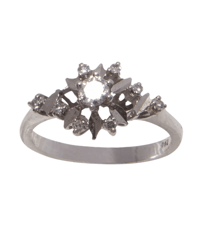 Bague 51 Alliance Or blanc 18K Diamant 58 Facettes BO210505/ALLIANCECIRCA1950