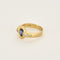 Bague 65 Bague en or jaune, saphir et diamants 58 Facettes CHAL0855