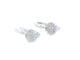 Boucles d'oreilles Boucles d'oreilles en or blanc avec diamants 58 Facettes 2280