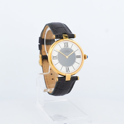 Montre Cartier Must Vendôme - Cadran gris ivoire - LM 58 Facettes