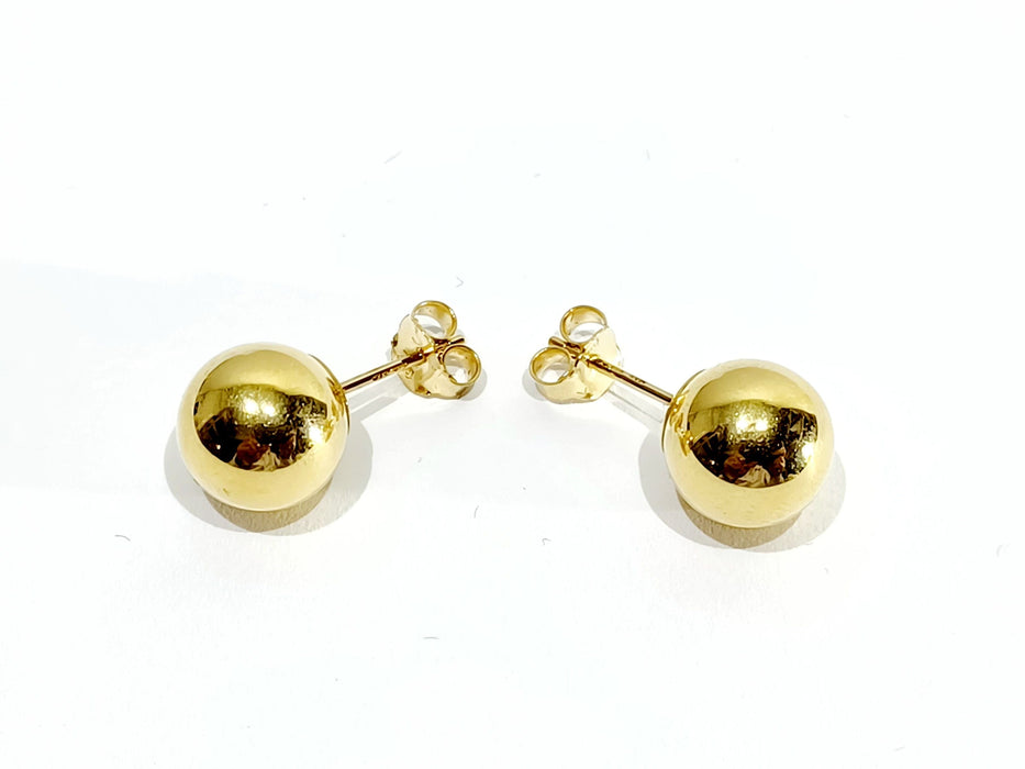 Boucles d'oreilles Boucles d'oreilles boules en or jaune 58 Facettes