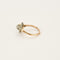 Bague 55 Bague marguerite diamants ancienne en or rose et blanc 58 Facettes LMB-292