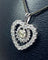 Pendentif Pendentif coeur or blanc diamants 58 Facettes AB438