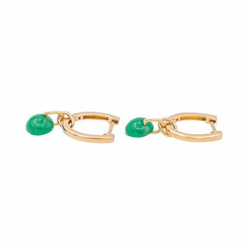 Boucles d'oreilles Boucles d'oreilles Créoles Or rose Chrysoprase 58 Facettes 3145035CN