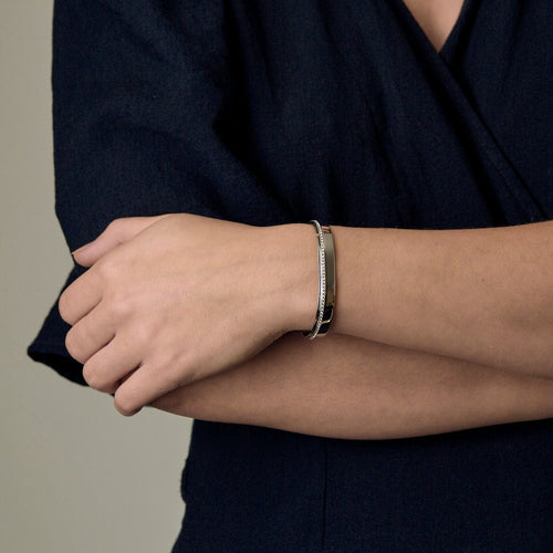 Messika Kate Bangle armbånd i hvidguld og diamanter 58 Facettes