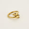 Bague 54 Bague "Serpents"  en or jaune et rubis de synthèse 58 Facettes BIA10342