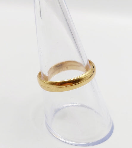 Bague 55.5 RARE Alliance jumelées victorienne or jaune 18k (circa 1872) antique 58 Facettes A06007