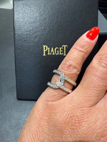 Piaget - Anel possession - Ouro branco e rosa - Diamantes 