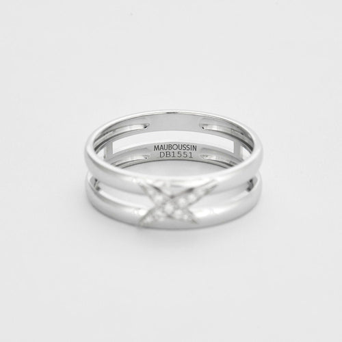 Bague 57 Bague Mauboussin "Etoilement Divine" diamants 58 Facettes