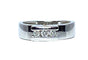 Bague 49 Bague en or blanc 18 carats, trilogie 3 diamants 58 Facettes AB532