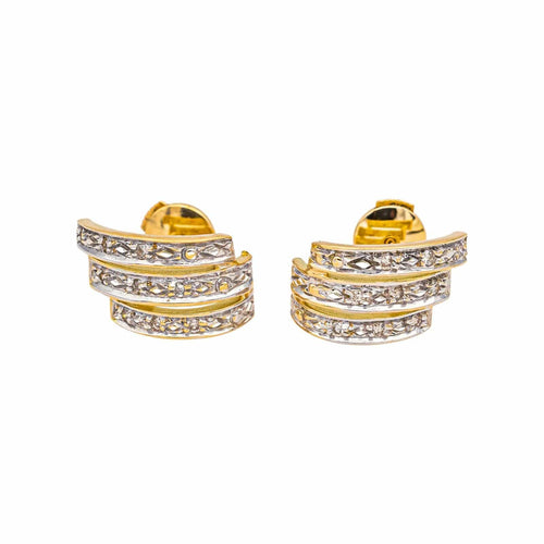 Boucles d'oreilles Boucles d'oreilles  Or jaune, Or blanc Diamant 58 Facettes 4830513CN