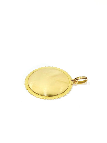 Emile Dropsy - Medal Matka Boska ze złotego złota 