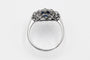 Bague Bague ancienne saphir et diamants en or blanc 18k 58 Facettes 11482