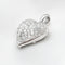 Pendentif pendentif cœur en or blanc et diamants 58 Facettes 5280