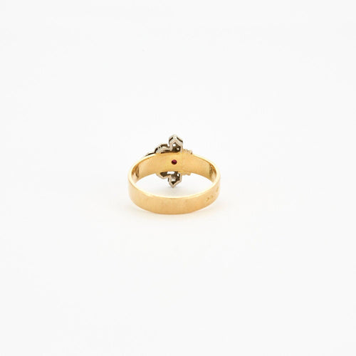 Bague Bague Flèche diamants rubis 58 Facettes LP542