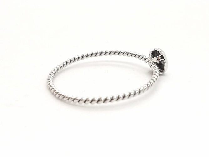 Bague 54 Bague Or blanc Diamant 58 Facettes 579277RV