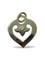 Pendentif Pendentif coeur or blanc OJ.Perrin 58 Facettes 00009101