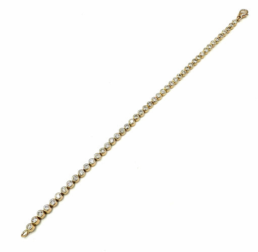 Bracelet Bracelet or rose 18K et diamants 1.38ct environ 58 Facettes
