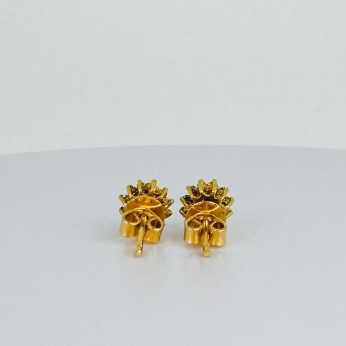 Boucles d'oreilles Boucles d'oreilles en or avec saphir et diamants 58 Facettes 2411030