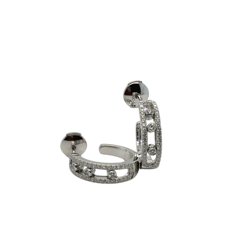 Boucles d'oreilles Messika - Créoles Move Pavées 58 Facettes 1.0000887/4