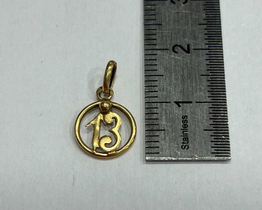 Pendentif Pendentif or jaune 58 Facettes LP252