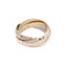 Bague 48 Bague Cartier, "Trinity Classique", trois ors. 58 Facettes 35119