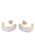 Boucles d'oreilles Demi-créoles diamantées 58 Facettes 089591