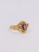 Bague 61 Bague Napoléon III or jaune grenat perles fines 58 Facettes 1073.3