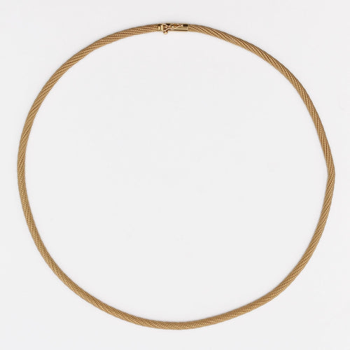 Collier Collier en or jaune tressé 58 Facettes 24-275