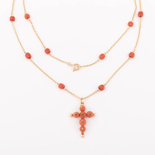 Огрлица од злата и корала