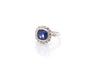 Bague 52 Bague vintage saphir de 2,83cts et diamants 58 Facettes 26683-26824