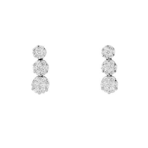 Boucles d'oreilles Boucles d'oreilles pendantes diamants 58 Facettes 28949