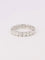 Bague 56 Alliance or blanc diamants ronds 3 ct 58 Facettes J531