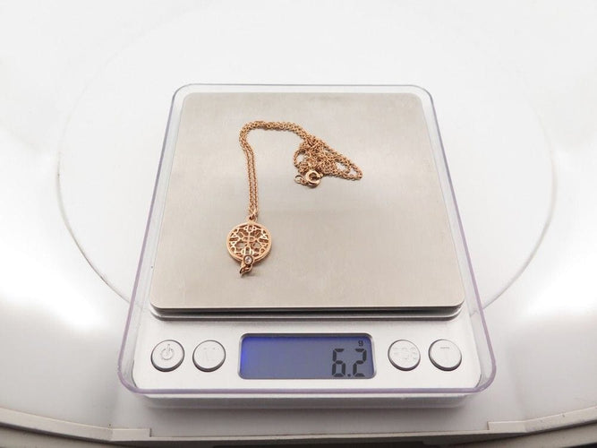 Collier collier HERMES chaine d'ancre passerelle en or diamant 58 Facettes 257494