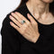 Bague 62 Bague Art déco vintage, émeraude, pierre de lune, diamant, taille 10, bijou de succession raffiné 58 Facettes G14027