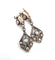 Boucles d'oreilles Boucles d’oreilles anciennes avec diamants roses couronnés 2,00 ct en or 10 kt 58 Facettes