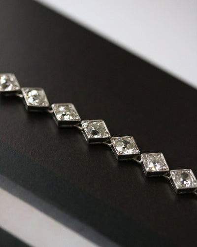 Bracelet Bracelet Rivière Or blanc et diamants 58 Facettes A11362