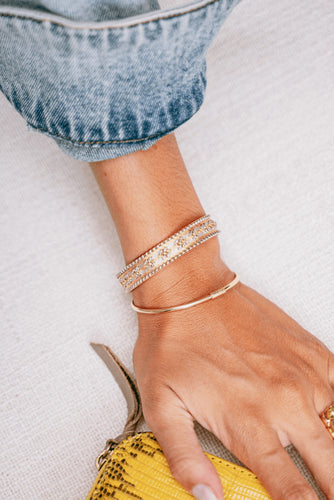 Pulsera eslabón oro amarillo elegante