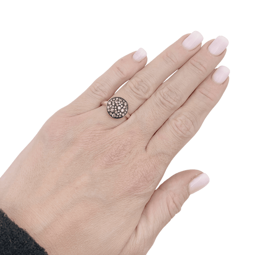 Bague 53 Bague Pomellato "Sabbia" or, diamants bruns. 58 Facettes 34309